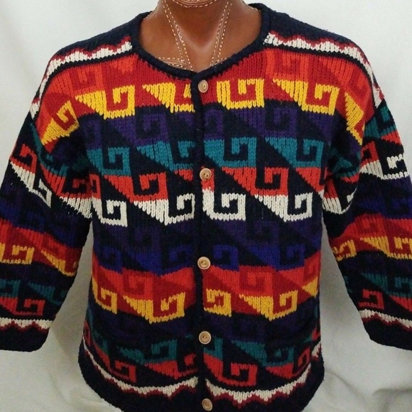 Vintage Express Tricot Bolivia Wool HandKnitted - Picture 1 of 8
